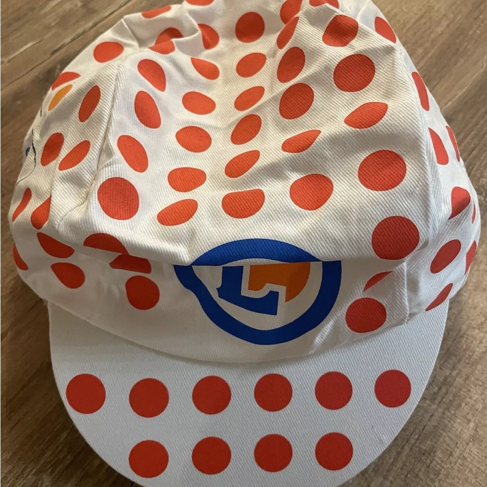 Tour de France Polka Dot Jersey Best Climber Cycling Cap E. Leclerc New